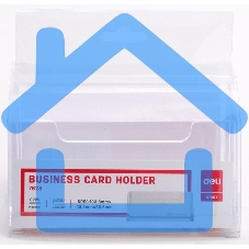 Подставка Deli E7623 для визиток 100х38х82мм, прозрачный