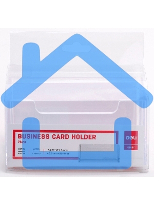 Подставка Deli E7623 для визиток 100х38х82мм, прозрачный