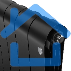 Радиатор биметаллический Royal Thermo Infinity 500 Noir Sable VR80 - 8 секц.