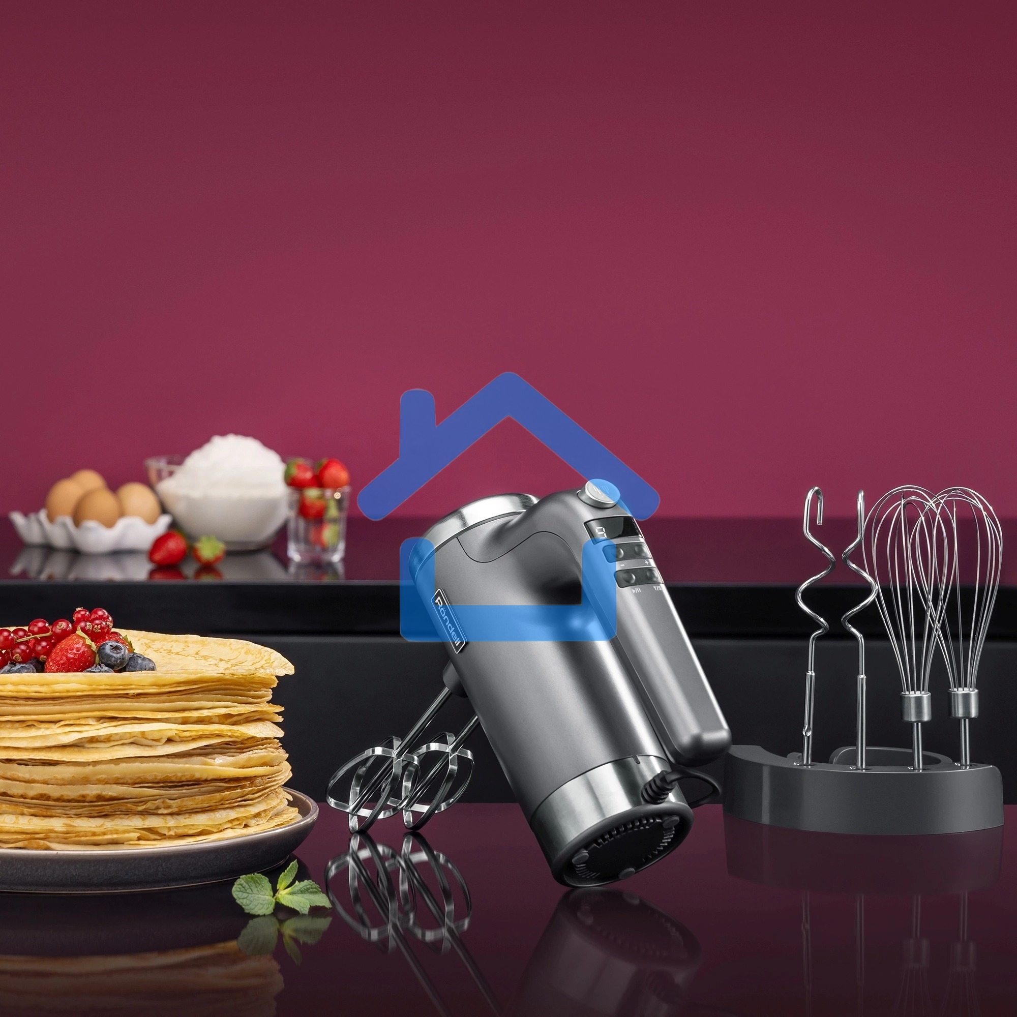 Миксер ручной Rondell RDE-1351 800Вт черный