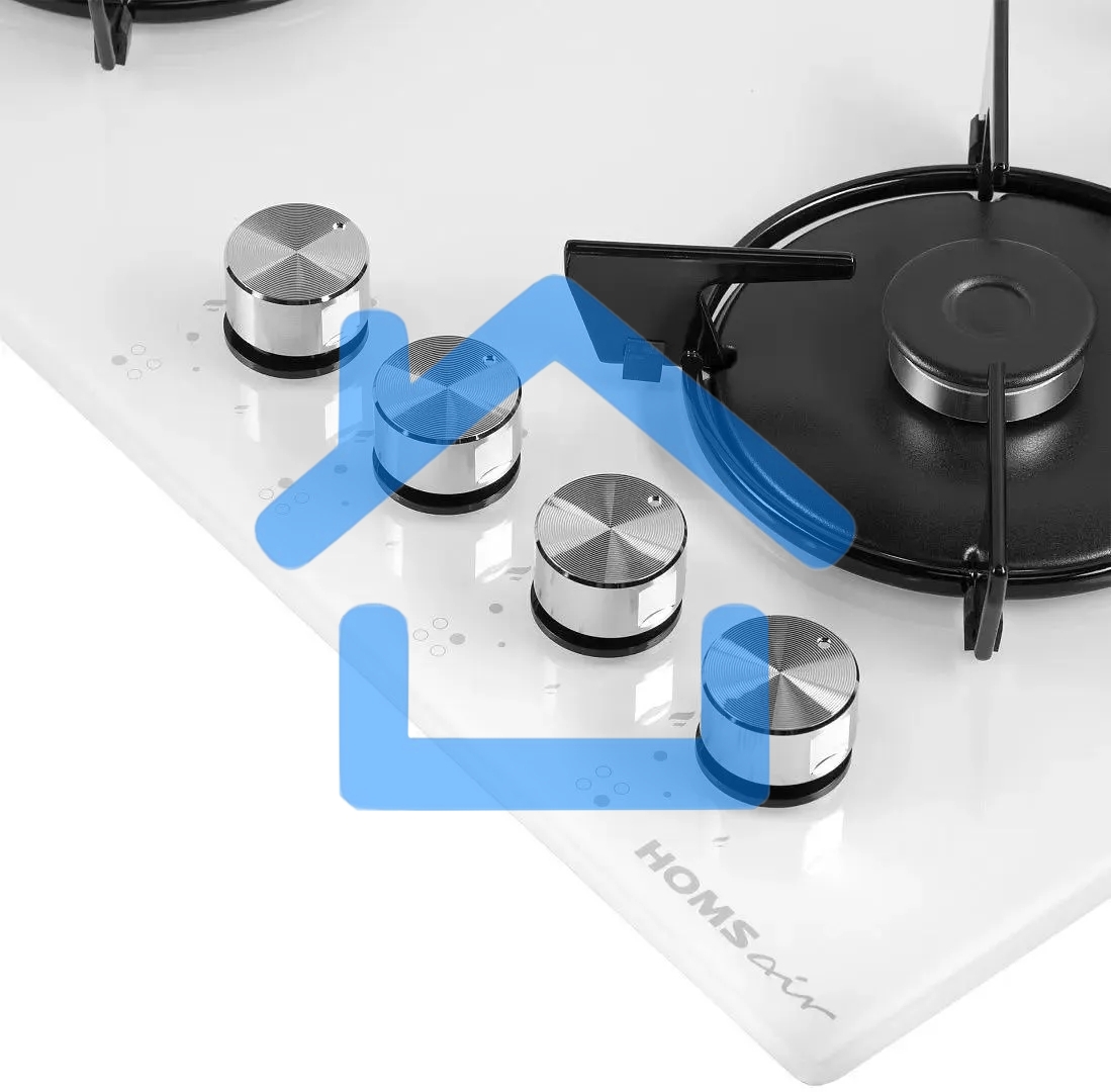 Газовая варочная панель HOMSair HGG641EWH независимая, белый