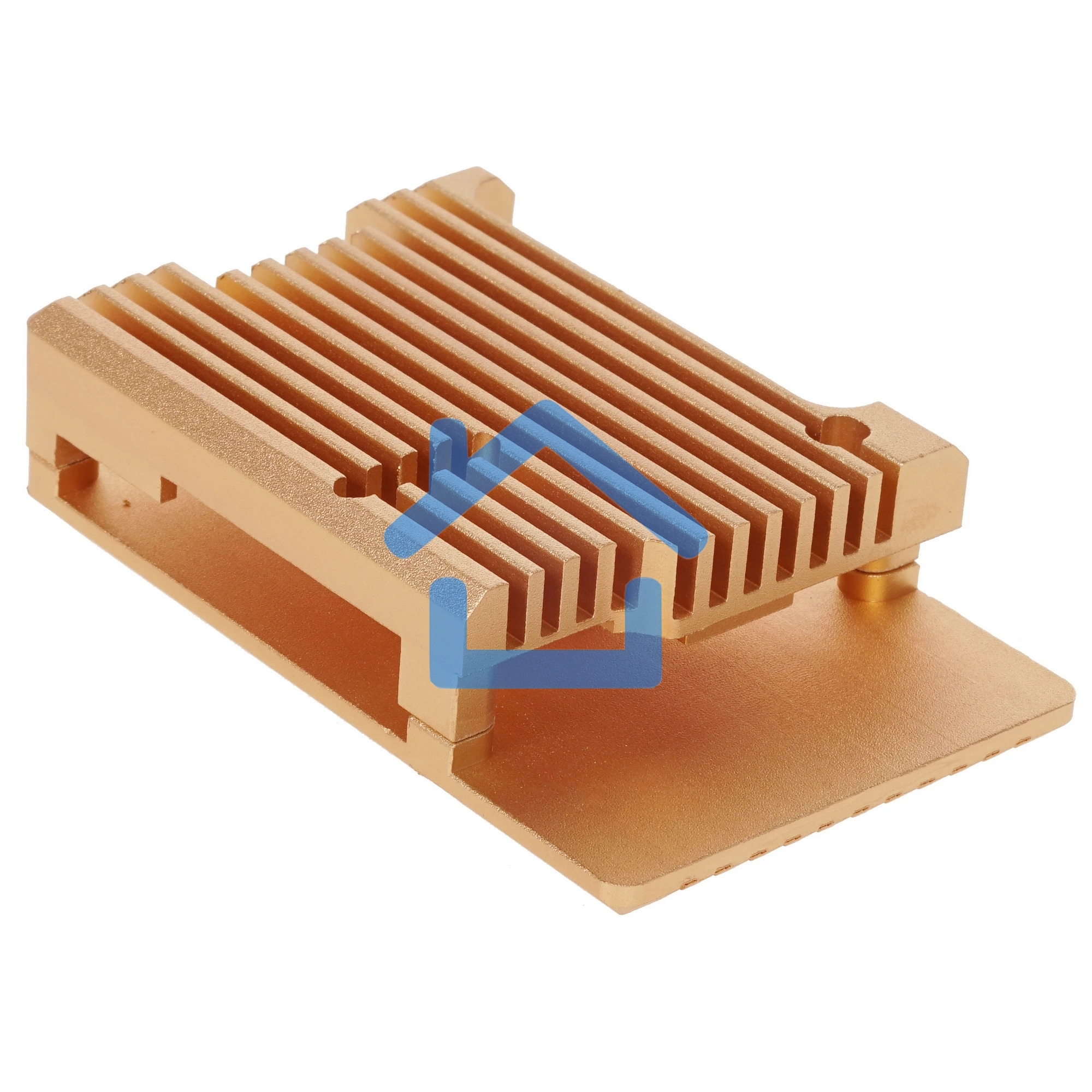 Корпус Qumo Aluminum case without fan, Raspberry Pi 3, gold(RS025)