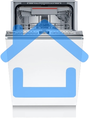 Встраиваемая посудомоечная машина Bosch SPV4HMX65Q, серебристый, 45 см, 10 компл., 45 дБ, класс A+