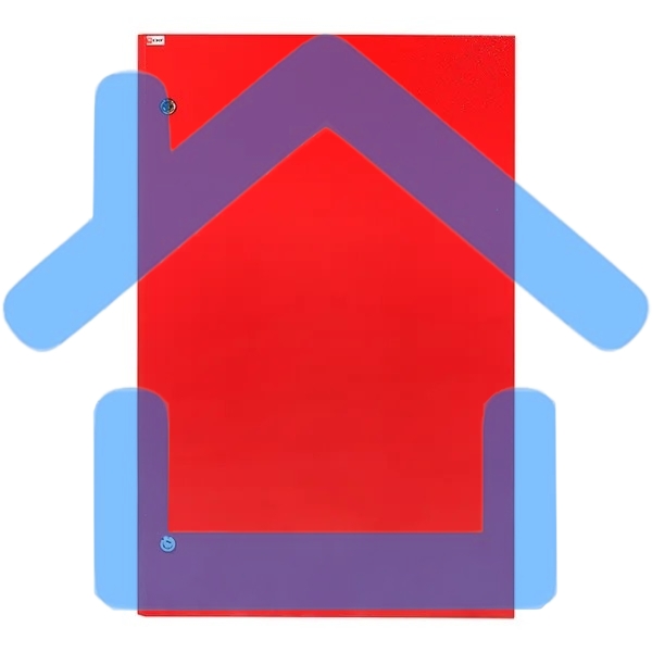 Щит с монтажной панелью EKF PROxima ЩМПг-100.65.30 (ЩРНМ-5) RAL 3001 IP54