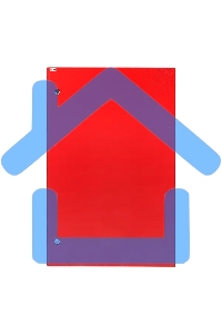 Щит с монтажной панелью EKF PROxima ЩМПг-100.65.30 (ЩРНМ-5) RAL 3001 IP54