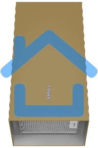 Вытяжка пристенная островная Maunfeld Bath 402 золотой, 40 см, 1150 куб. м/ч, 52 дБ