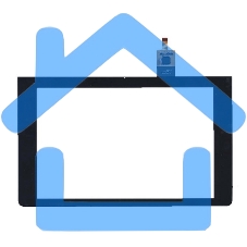 Сенсорное стекло (тачскрин) для Lenovo Yoga Tablet 8 3 YT3-850F. черное