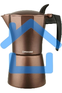 Кофеварка гейзерная Rondell Kortado RDA-399, 0.45л, алюминий, коричневый