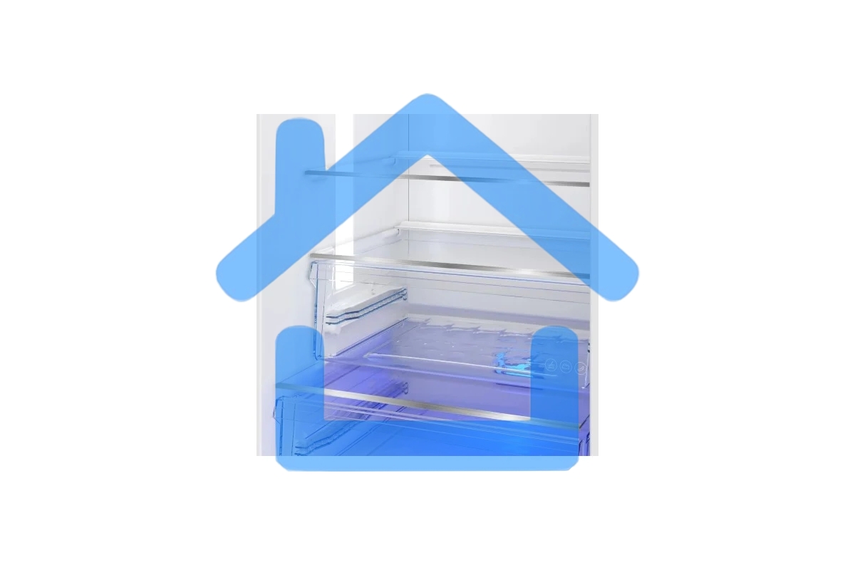 Холодильник Beko B3RCNK362HX нержавеющая сталь двухкамерный 220/100л морозилка снизу Total No Frost