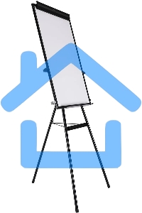 Флипчарт Deli 7892, лак, 90x60см на треноге белый с аксессуарами