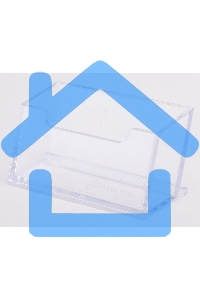 Подставка Deli E7623 для визиток 100х38х82мм, прозрачный