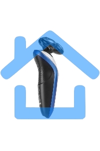 Электробритва Centek CT-2152 (сер/бел/син) 5 ВТ, 3 плав. головки, аккумулятор+работа от сети