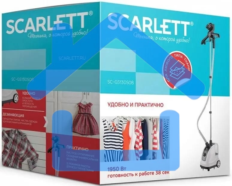 Отпариватель Scarlett SC-GS130S08 белый/черным