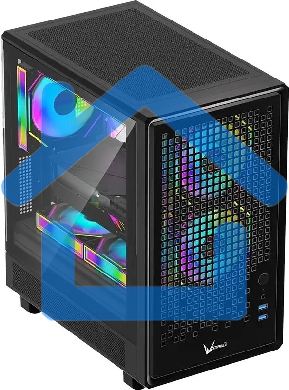 Компьютерный корпус Aerocool / Formula Air Mesh G2 черный без БП mATX 3x120мм 2xUSB 3.0 audio
