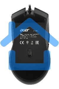 Мышь проводная Acer OMW131 черный, 6400 dpi, USB, кнопки - 7