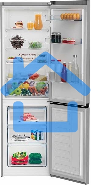 Холодильник Beko B1RCSK362G серый двухкамерный 230/113л морозилка снизу