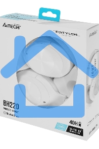 Наушники мониторные A4Tech Fstyler BH220 Bluetooth белый