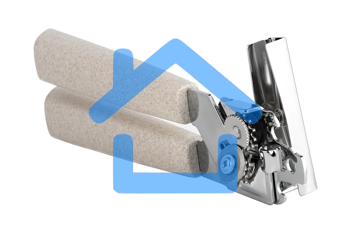 Консервный нож LARA LR07-36 механический, хромированное железо/рисовая шелуха