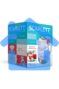 Чайник электрический Scarlett SC-EK27G37 (белый)