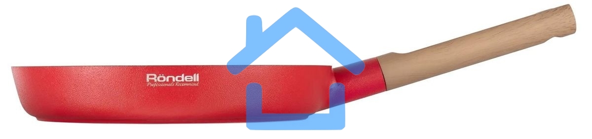 Сковорода Rondell Red Edition RDA-1004, 24см, без крышки, красный