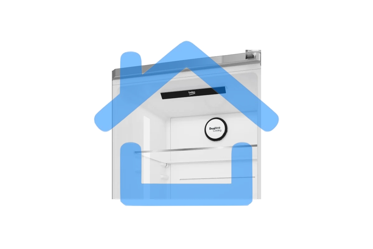 Холодильник Beko B3RCNK362HX нержавеющая сталь двухкамерный 220/100л морозилка снизу Total No Frost