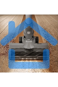 Вертикальный пылесос Kitfort КТ-5341 230Вт серый/белый