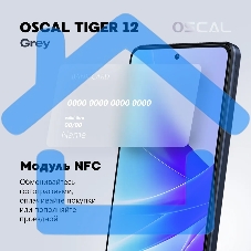 Смартфон OSCAL Tiger 12, 8/128Gb, серый