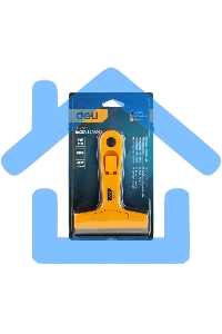 Скребок Deli DL4723C 145мм Ширина лезвия: 18 мм. Толщина лезвия: 0,5 мм. Высокопрочный пластик ручки. Лезвие из сплава.