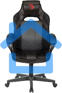 Кресло игровое A4Tech Bloody GC-200, черный, эко.кожа, крестовина пластик