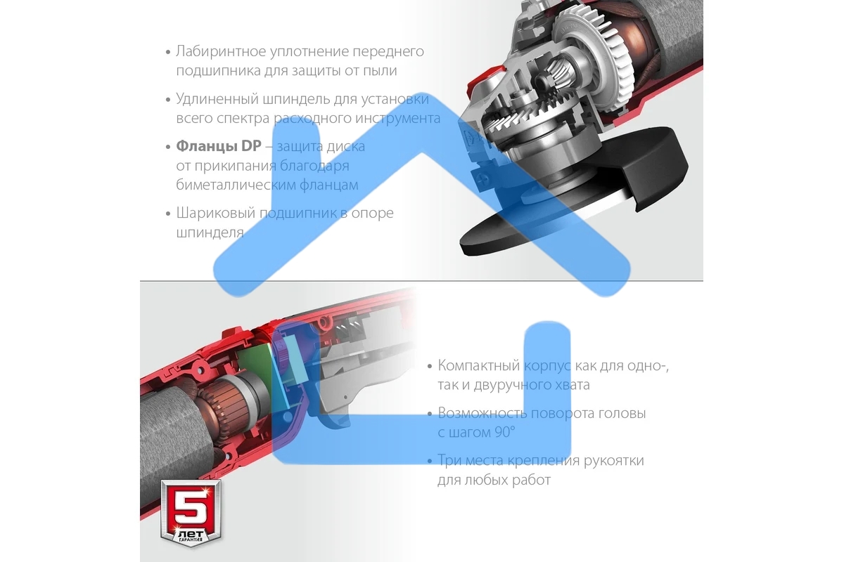 УШМ ЗУБР 125 мм, 1200 Вт.