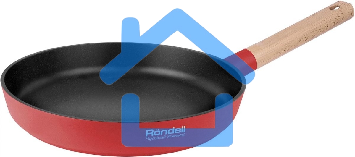 Сковорода Rondell Red Edition RDA-1004, 24см, без крышки, красный