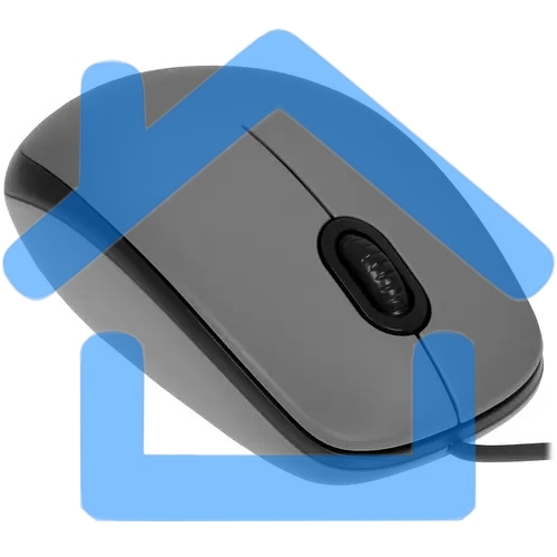 Мышь проводная Logitech M111 SILENT серый, 1000 dpi, USB, кнопки - 3
