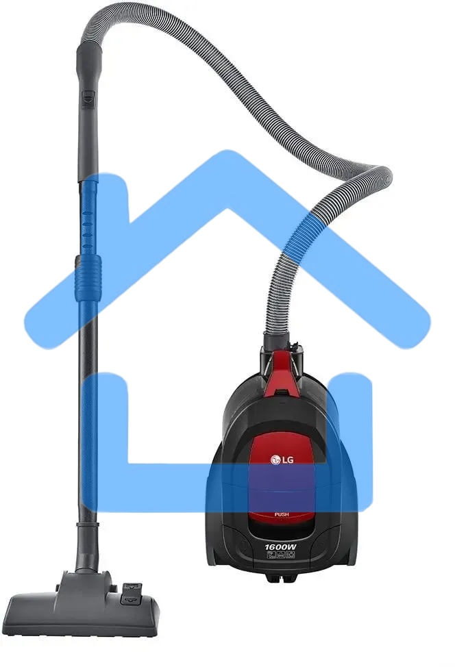 Пылесос LG VC5316NNTR черный/красный, 330/1600 Вт, уборка сухая, пылесборник контейнер 1.3 л