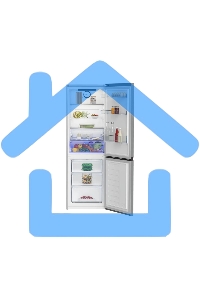 Холодильник Beko B3RCNK362HX нержавеющая сталь двухкамерный 220/100л морозилка снизу Total No Frost