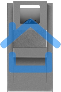 Вытяжка пристенная островная Maunfeld Bath Plus 402 нержавеющая сталь, 40 см, 1150 куб. м/ч, 52 дБ