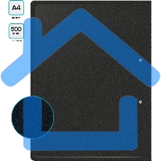 Папка с металлическим зажимом Buro -ECB04CBLACK A4, пластик, 0.5мм, черный