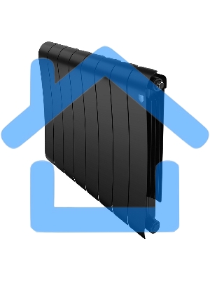 Радиатор биметаллический Royal Thermo Infinity 500 Noir Sable VR80 - 8 секц.