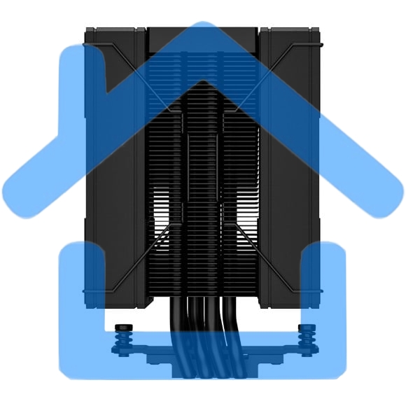 Кулер ID-Cooling FROZN A410 DK черный 120мм алюминий+медь 2000rpm 30db 4-pin 220W 152мм