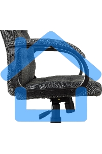 Кресло руководителя Бюрократ CH 002 Fabric 3C1 серый, крестов. пластик