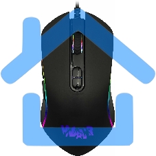 Игровой комплект Qumo Wartime K51/M67, кл-ра проводная, 104+10 клавиш, подсветка RGb, мышь проводная, оптическая, RGb running, 1200/1600/2400/3200 dpi