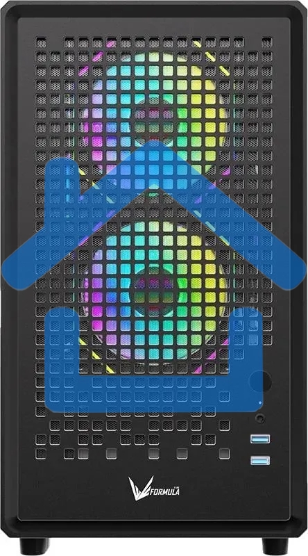 Компьютерный корпус Aerocool / Formula Air Mesh G2 черный без БП mATX 3x120мм 2xUSB 3.0 audio