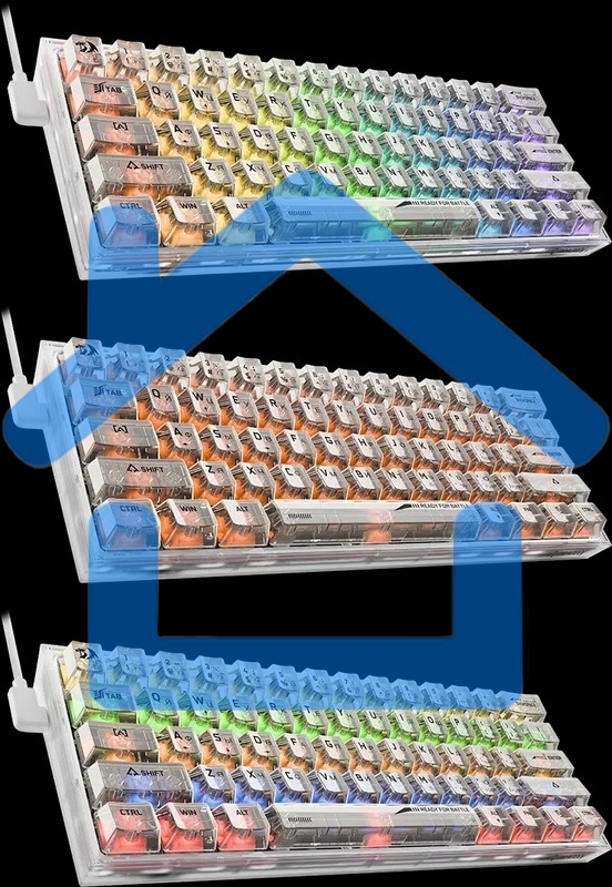 Игровая клавиатура Redragon Fizz прозрачно-белая (USB,+ICE, 61 кл., RGB подсветка)