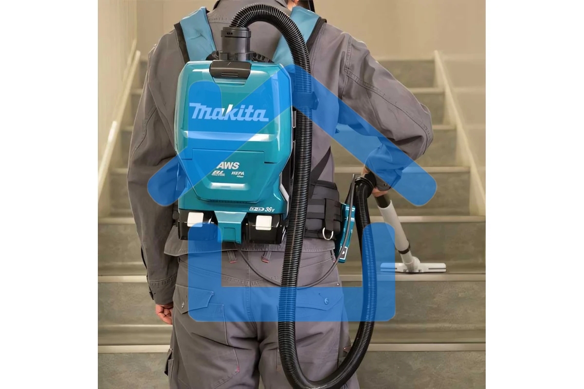 Строительный пылесос MAKITA DVC265ZXU аккумуляторный Li-ion, 36 В, уборка сухая, пылесборник мешок, 2 л, без АКБ, без ЗУ