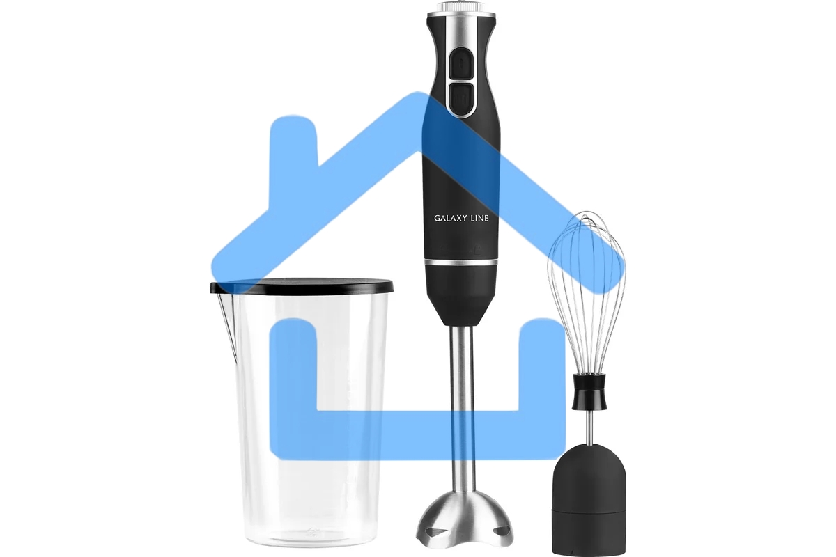 Блендер Galaxy Line GL 2166, черный с серебристым, погружной, 800 Вт, 15000 об/мин