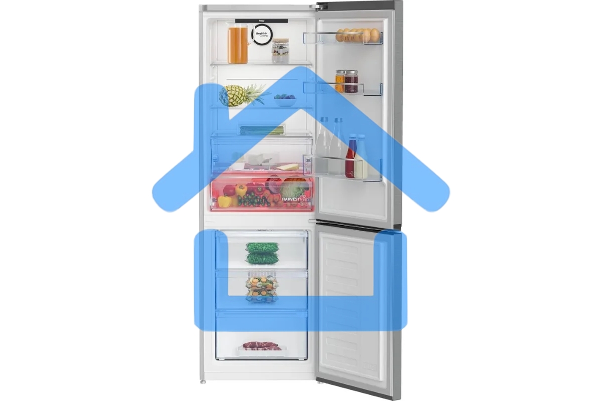 Холодильник Beko B3RCNK362HX нержавеющая сталь двухкамерный 220/100л морозилка снизу Total No Frost