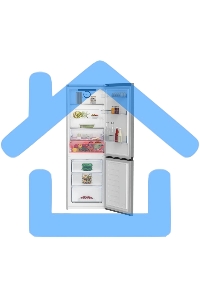 Холодильник Beko B3RCNK362HX нержавеющая сталь двухкамерный 220/100л морозилка снизу Total No Frost