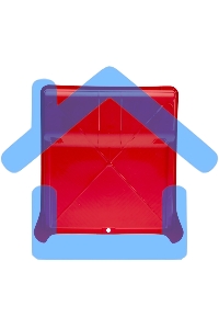 Кюветка (ванночка) малярная 33х35см, красная Rexant