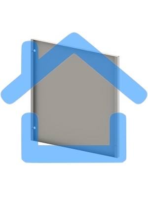 Стенка задняя (для настен. шкафа МиК 6U) RAL 9005