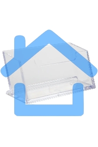 Подставка Deli E7623 для визиток 100х38х82мм, прозрачный