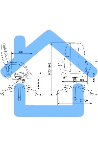 Кресло руководителя Бюрократ CH 002 Fabric 3C1 серый, крестов. пластик